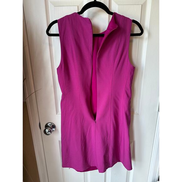 *SOLD* Theory Pink Y2K Sleeveless Classic Sheath WoolStretch Dress Size 4 - Picture 5 of 5